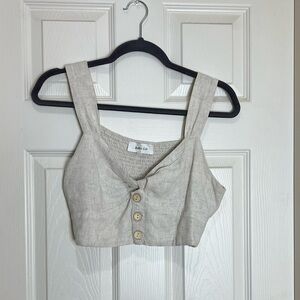 BACIO sleeveless crop top size M